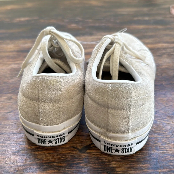 Converse ONE STAR VINTAGE raw SUEDE LOW TOP cream size 7 - Picture 4 of 11